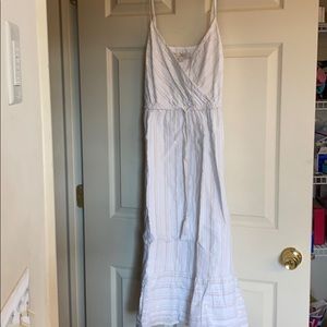 Shimmer Stripe Strappy Pocket Dress #543725